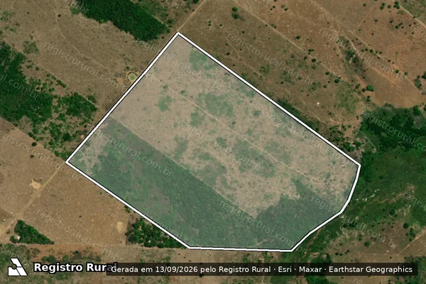 Imagem de satélite de Lote 04-Fazenda Valente II-P. A. Alvorada III / Lote 04-P2