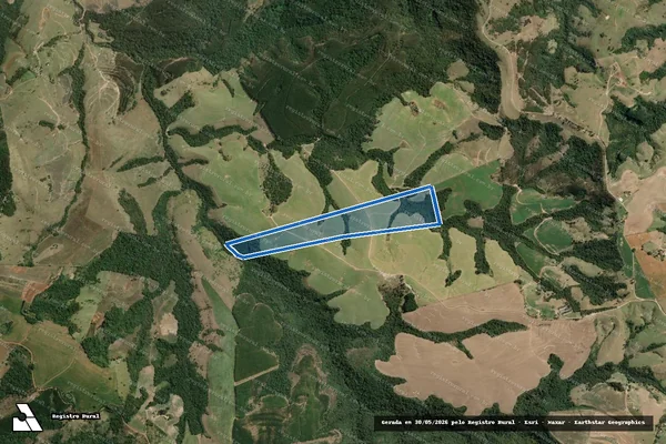 Imagem de satélite de FAZENDA PAU D ALHO - E em Arapoti - PR