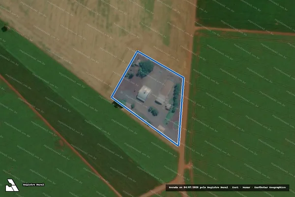 Imagem de satélite de LOTE DE TERRAS RURAL Nº 202-D - em Assis Chateaubriand - PR