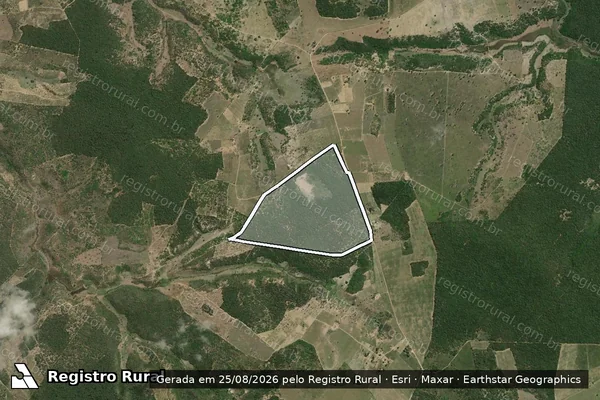 Imagem de satélite de FAZENDA TANQUE DO FELIX - Parte 1 em Mundo Novo - BA