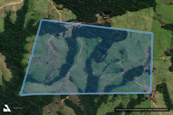 Imagem de satélite de IMOVEL BARRA DA VERGONHA - 01 PARTE  - Parcela 1 em Cândido de Abreu - PR