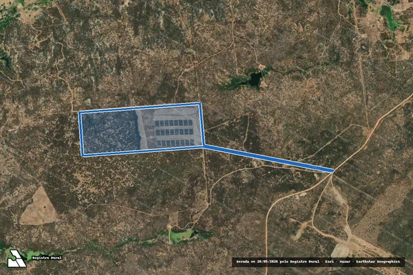 Imagem de satélite de Fazenda Belem/Fortaleza/Zangarelha  - Parte 1 em Acari - RN
