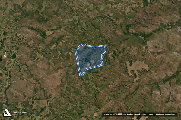 Imagem de satélite de FAZENDA SÃO BRAZ - 001 em Formosa da Serra Negra - MA