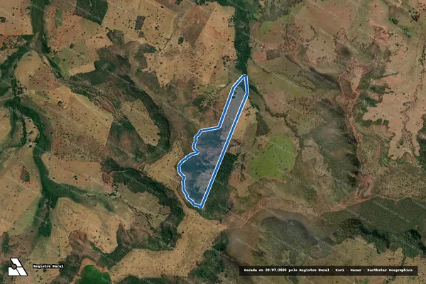 Imagem de satélite de FAZENDA BARRA DO SAPATO - 001 em Gurinhatã - MG
