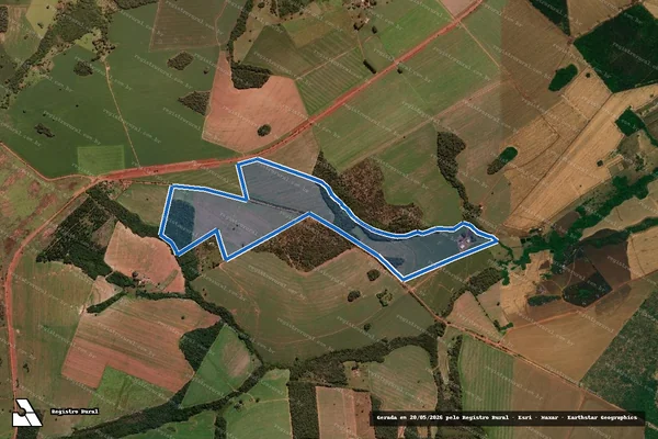 Imagem de satélite de FAZENDA BOA VISTA DO RIO CLARO E SANTA BARBARA em Jataí - GO