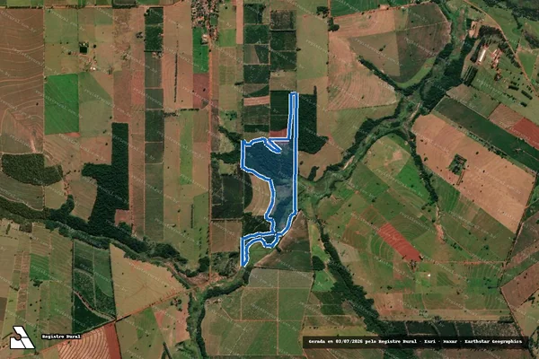 Imagem de satélite de Fazenda Santa Rosa ? AGROSANTA - Lote-388-Parte-19 em Alto Paraná - PR
