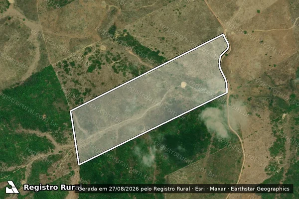 Imagem de satélite de P.A AGUA FRIA / FAZENDA KF / LOTE 175 / PARCELA