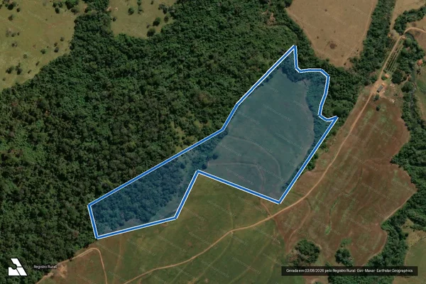 Imagem de satélite de Fazenda São Luiz - Parte 3 em Itaberaí - GO
