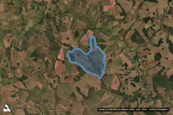 Imagem de satélite de FAZENDA FELICIDADE, LUGAR DENOMINADO SANTA RITA - FAZENDA FELICIDADE, LUGAR DENOMINADO SANTA RITA em Serranópolis - GO