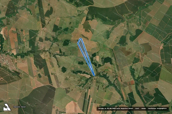 Imagem de satélite de Fazenda Boa Vista - Gleba 01 em Ubirajara - SP