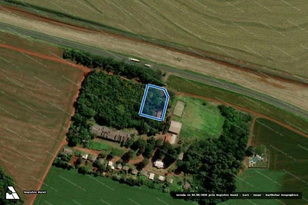 Imagem de satélite de LOTE 98-B DA FAZENDA SÃO DOMINGOS - LOTE 98-B DA FAZENDA SÃO DOMINGOS (SUBDIVISÃO DO LOTE 98) em Cascavel - PR