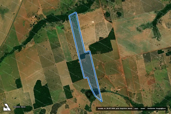 Imagem de satélite de FAZENDA ITURAMA - Parte 1 em Canabrava do Norte - MT