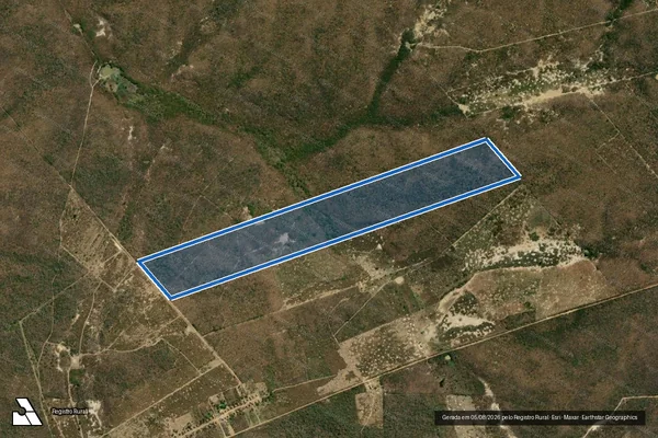 Imagem de satélite de FAZENDA MONTE ALEGRE - Parte 34 em Santa Rita de Cássia - BA