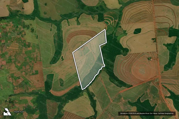 Imagem de satélite de Lote n° 50 da Gleba n° 03 ? Pirajuí - Parte 1 em Sete Quedas - MS