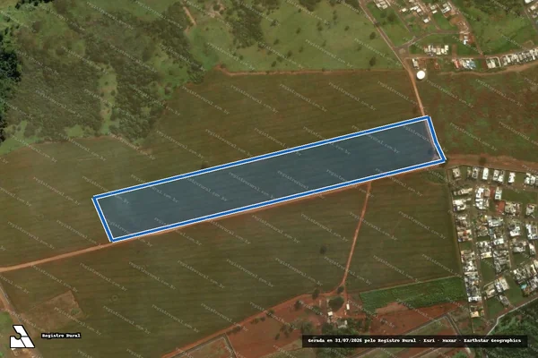 Imagem de satélite de FAZENDA FLORES, L.D. CEDRO E COQUEIROS - GLEBA-02 em Mineiros - GO
