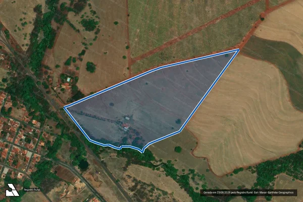 Imagem de satélite de Chácara Laguna / Parte 1 em Paulo de Faria - SP