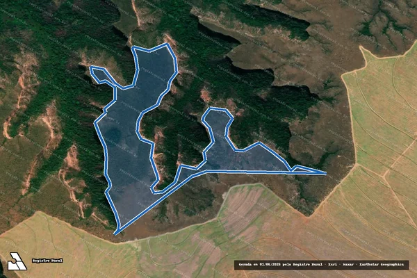 Imagem de satélite de Fazenda Fronteira - Parte B em Lizarda - TO