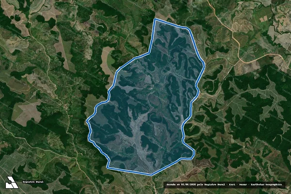 Imagem de satélite de FAZENDA UNUSSU - Parcela 1 em Passo de Camaragibe - AL