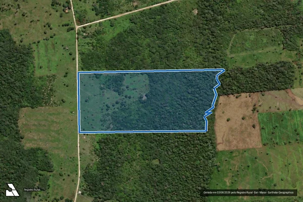 Imagem de satélite de Projeto de Assentamento Taquaral - Lote 367 em Corumbá - MS
