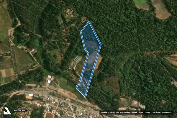 Imagem de satélite de Sítio Território Ronchi - Sítio Sobradinho em Domingos Martins - ES