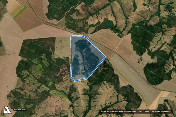 Imagem de satélite de FAZENDA ZÉ DO BOI em Bela Vista de Goiás - GO