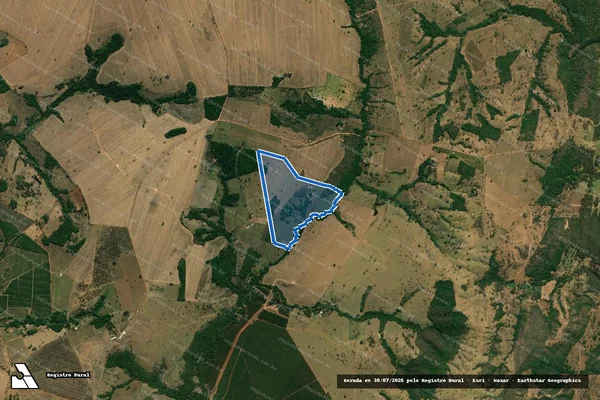 Imagem de satélite de FAZENDA BURITI DO PASSA QUATRO - Gleba 03 - ELIETE RIBEIRO DE SOUZA FRANÇA em São Miguel do Passa Quatro - GO