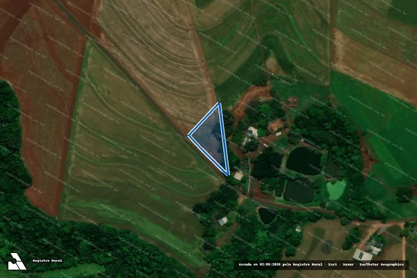 Imagem de satélite de CHÁCARAS SUBURBANAS Nº 7 E 7-A, DA GLEGA Nº 19-PO - PARCELA 01 em Planalto - PR