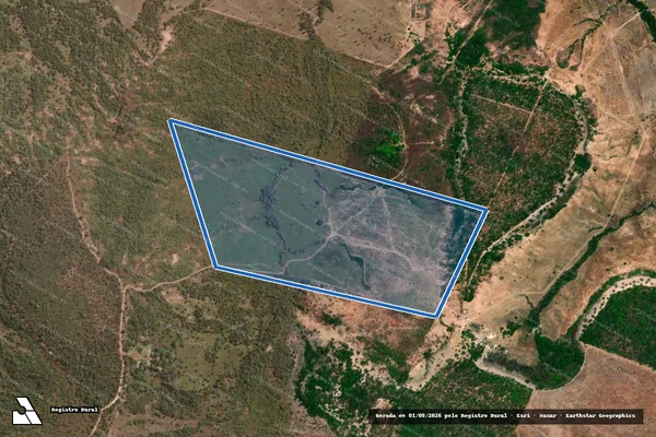 Imagem de satélite de PARTE DO LOTE n.°33, DO LOTEAMENTO GUARÁ - Faz. Vale do Guará V em Guaraí - TO