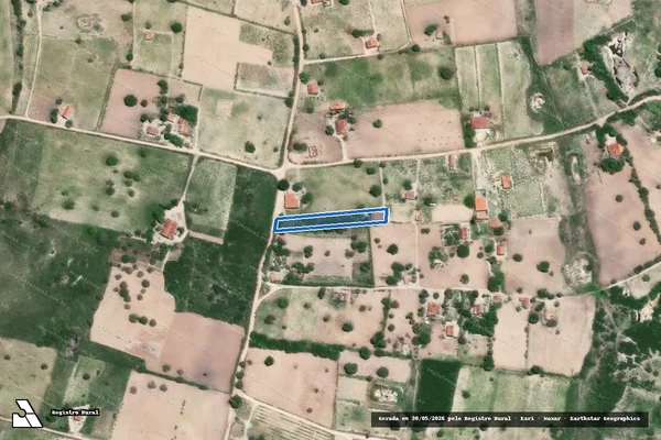 Imagem de satélite de SITIO LAGOA DO GIRAU - Parte 1 em Areial - PB