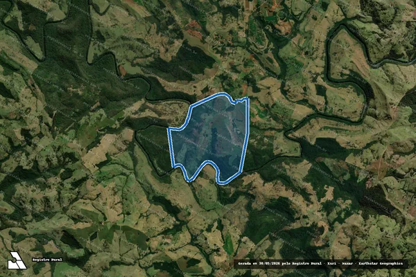 Imagem de satélite de COLONIA CANTU ? GLEBA 05 ? LOTE 7-REM - Parte B em Mato Rico - PR