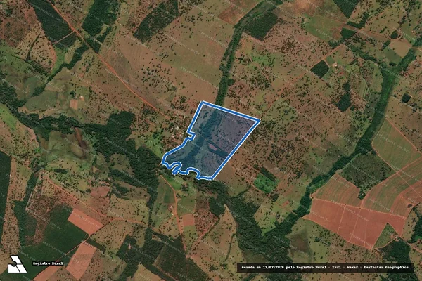 Imagem de satélite de Fazenda Boa Vista - Parte 1 em Prata - MG
