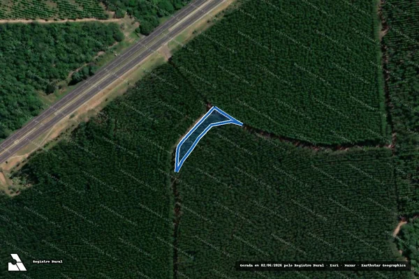 Imagem de satélite de Fazenda Novo Estilo IV - Gleba D em Cabrália Paulista - SP