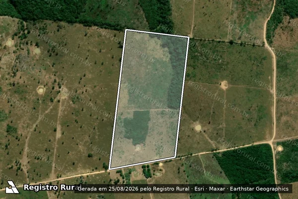 Imagem de satélite de Lote 02-Fazenda Estrela da Manhã-P. A. El Shaday / Lote 02