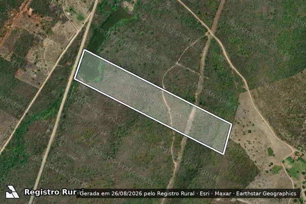 Imagem de satélite de FAZENDA PROVISÃO - GLEBA-20 em Jequié - BA