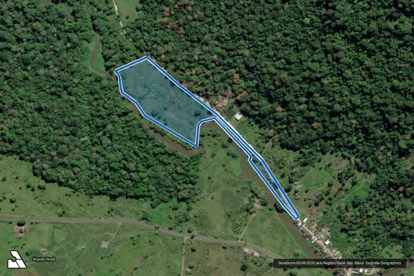 Imagem de satélite de FAZENDA SANTO ANTONIO - Parte 2 em Itajuípe - BA