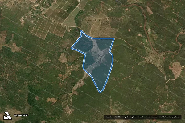 Imagem de satélite de Fazenda Paraiso - Parcela 1 em Encruzilhada - BA