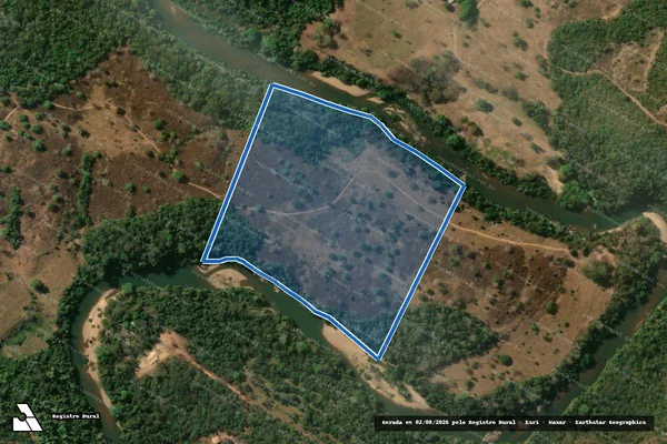 Imagem de satélite de FAZENDA CARVALHO - Gleba II em Uirapuru - GO
