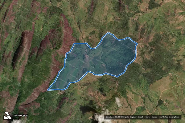 Imagem de satélite de Santa Eliza - Parcela 1 em Mutum - MG