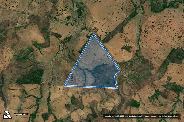 Imagem de satélite de FAZENDA DE PATOS - 001 em Gurinhatã - MG