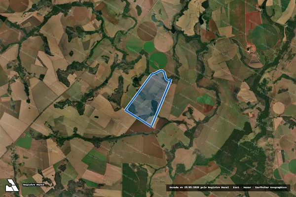 Imagem de satélite de FAZENDA GRANDE LUGAR DENOMINADO TABOCA - Parte 1 em Acreúna - GO
