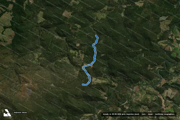 Imagem de satélite de FAZENDA SÃO SEBASTIÃO - Parte 3 em General Carneiro - PR