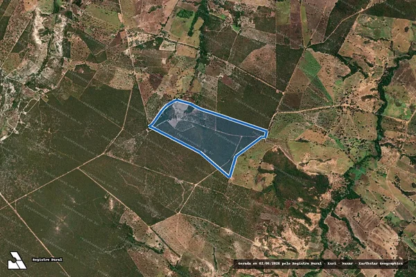 Imagem de satélite de FAZENDA CEDRO OU BOM JARDIM DO RIO PARDO - 001 em Chapada Gaúcha - MG