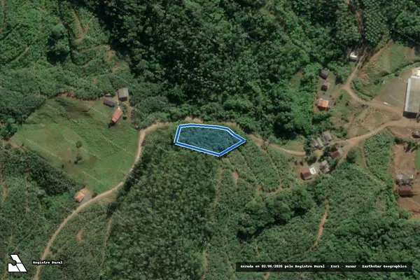 Imagem de satélite de Fazenda Baú - Parcela 2 em Ilhota - SC