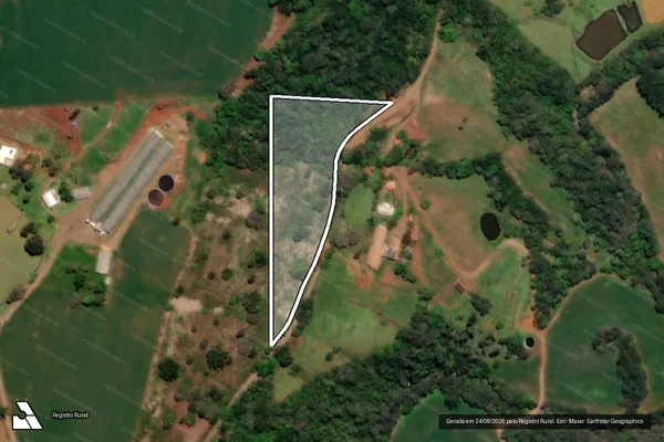 Imagem de satélite de Sitio Ederson - Gleba 01 em Arroio Trinta - SC