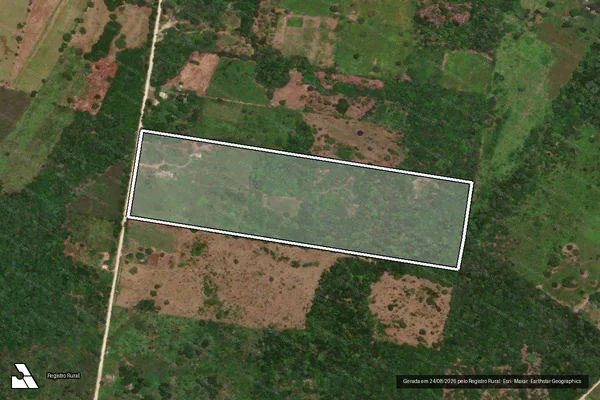 Imagem de satélite de Projeto de Assentamento Tamarineiro II ? Norte - Lote 06 em Corumbá - MS