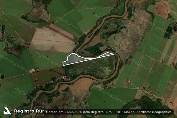 Imagem de satélite de REMANESCENTE DA FAZENDA VISTA ALEGRE - REMANESCENTE DA FAZENDA VISTA ALEGRE R.L. em Dourados - MS
