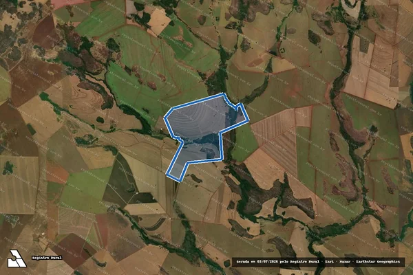 Imagem de satélite de Fazenda Santa Bárbara - Parte 1 em Bom Jesus de Goiás - GO