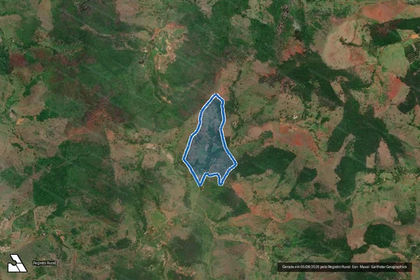 Imagem de satélite de Córrego da Lagoa - GLEBA A em Caratinga - MG
