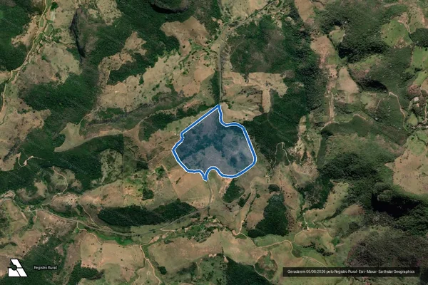Imagem de satélite de FAZENDA SÃO BENTO - Gleba 2 em Trajano de Moraes - RJ
