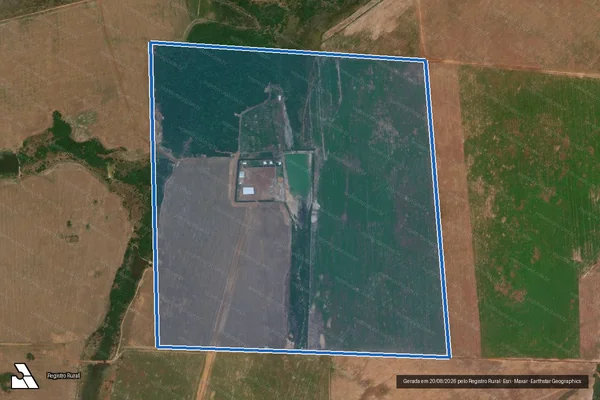 Imagem de satélite de FAZENDA SANTA LUZIA - 001 em Vila Rica - MT